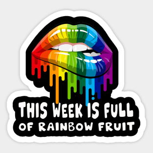 This week is full of rainbow fruit Sticker